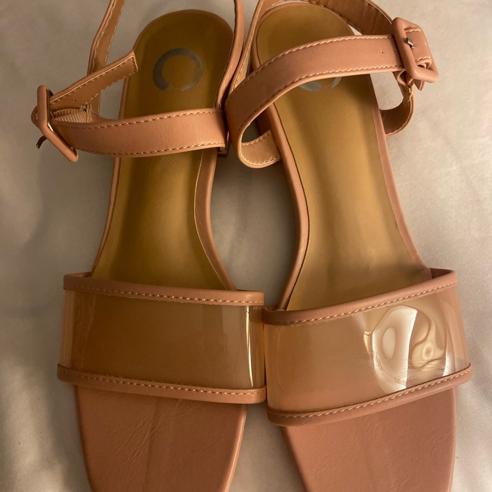 Journee Elegant Nude Sandals 7